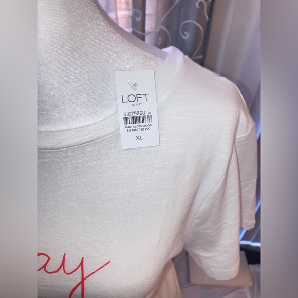 NEW LOFT Oh Say Can You Sea White Festive Summer Short sleeve Tshirt XL - Picture 4 of 7